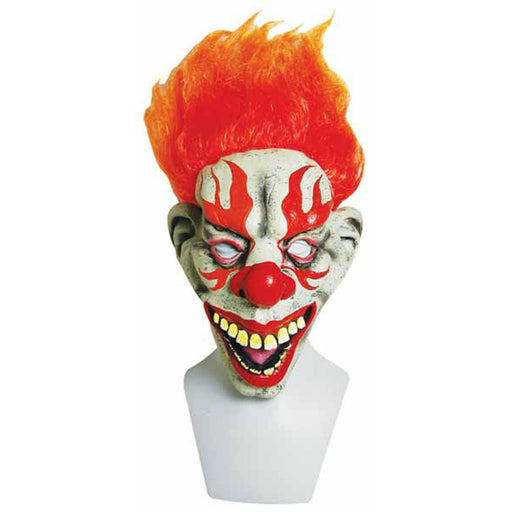 "Fire Clown Latex Mask"