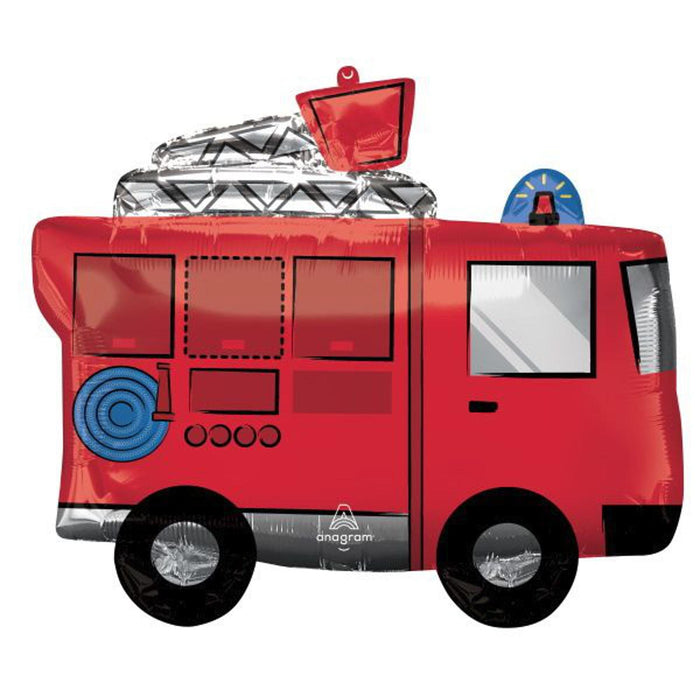 "Fire Truck 26" Xl Shape With P35 Package"