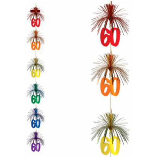 Vibrant 60 Firework Stringer Dynamic Decor for Festive Gatherings (3/Pk)