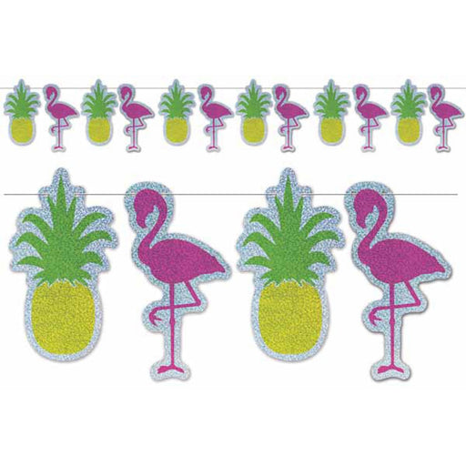 Flamingo & Pineapple Streamer