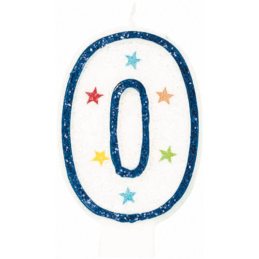 Flat Molded Number 0 Birthday Candle (18/Pk)