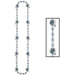 "Football Beads Silver - 36'' Necklace (1/Card)"