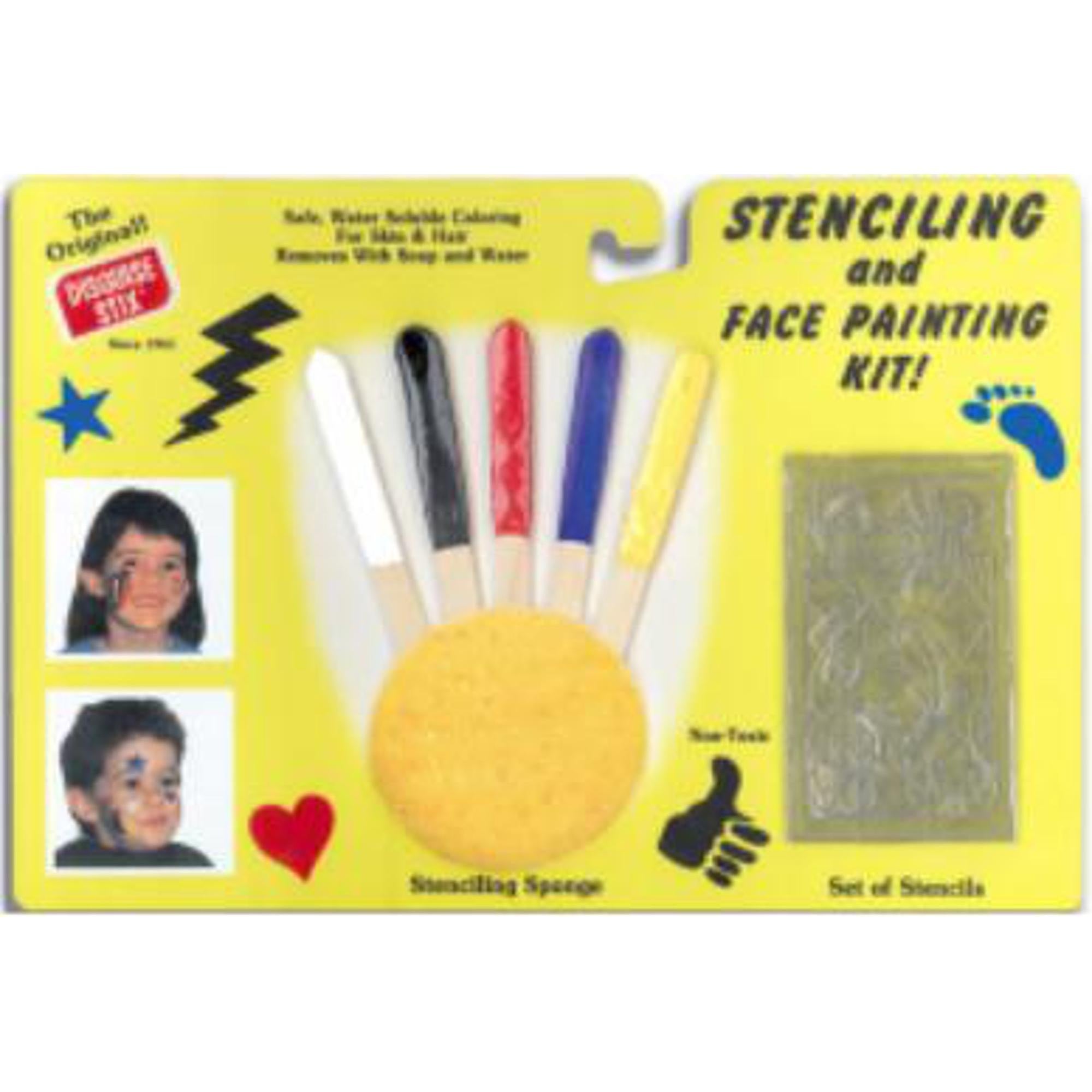 Fun And Creative Face Paint Kit With Stencils