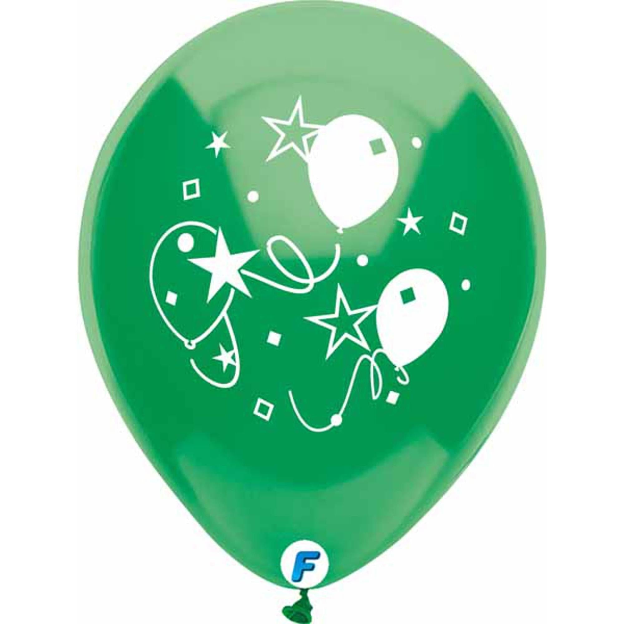 12 Pouces Ballons Anniversaire Vert Or, 50 Pcs Ballons Rétro Vert Blanc Or  Confettis Ballons en Latex, Ballon Vert Or pour Anniversa