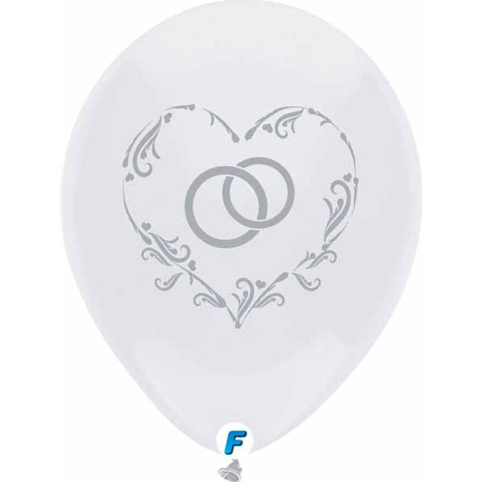 Funsational Plastic Wedding Rings - Set Of 8, 12" Diameter Rings