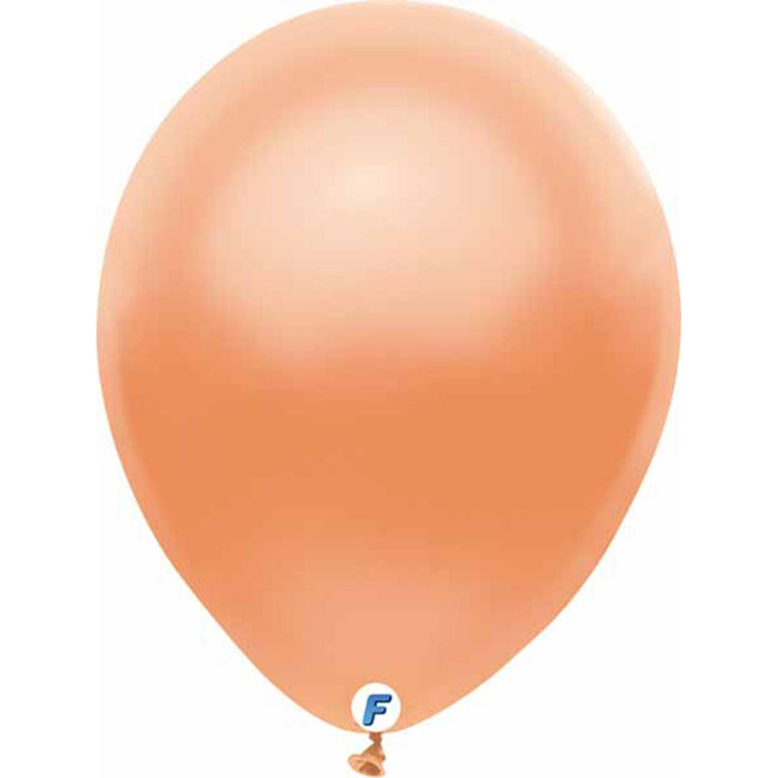 Funsational 12" Pearl Peach Balloons - 50/Bag