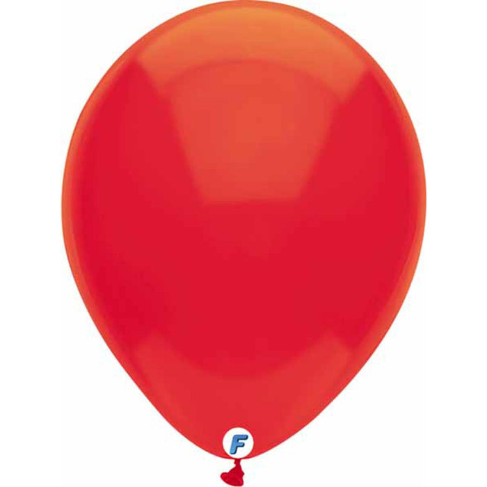 Funsational Red Latex Balloons - 12-Inch, 100-Count Bag.