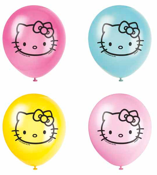 Hello Kitty 12-Inch Latex Balloons, 8-Pack