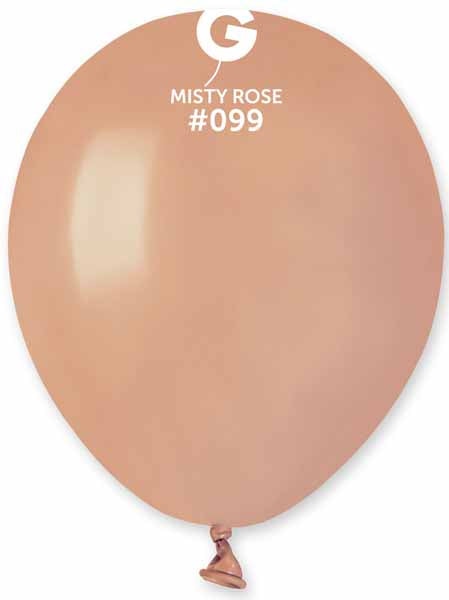Gemar 5" Misty Rose #099 Latex Balloons, 100 Count