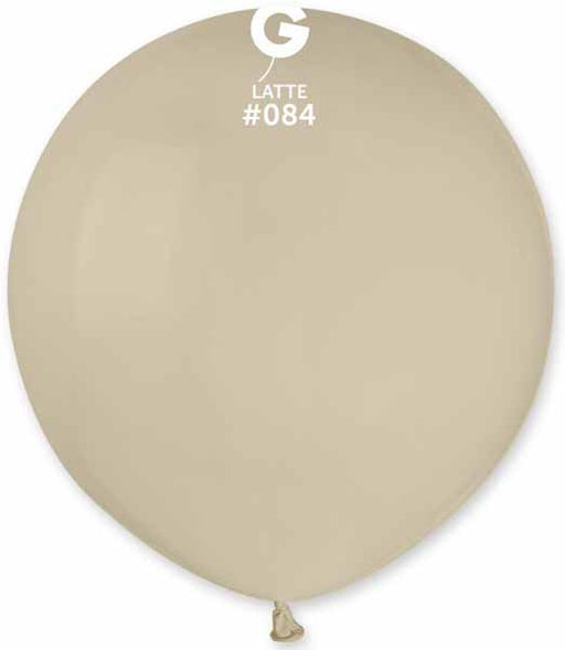 Gemar 19-Inch Latte #084 Latex Balloons, 25 Count