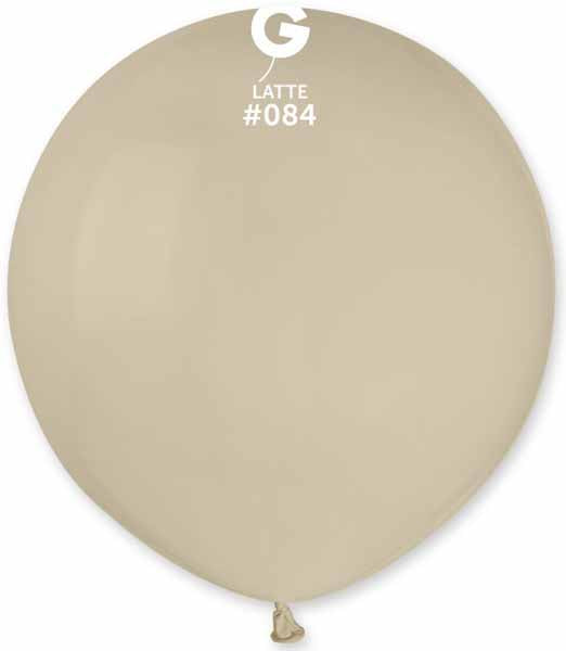 Gemar 19-Inch Latte #084 Latex Balloons, 25 Count
