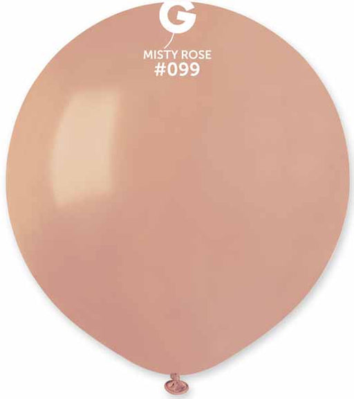 Gemar 19" Misty Rose Latex Balloons, 25 Count