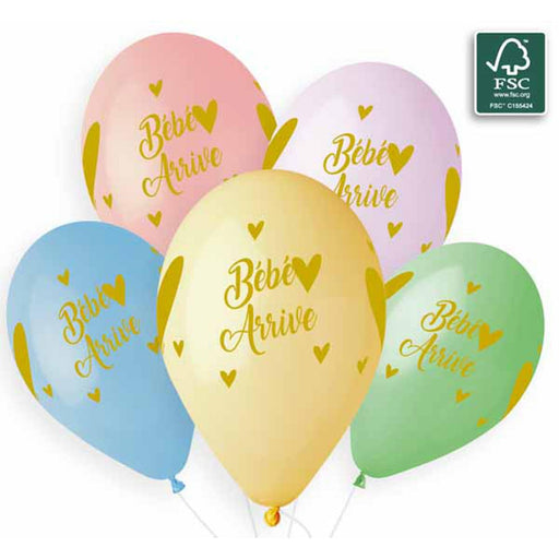 Gemar 13" Bebe Arrive Balloons - 50/Bag