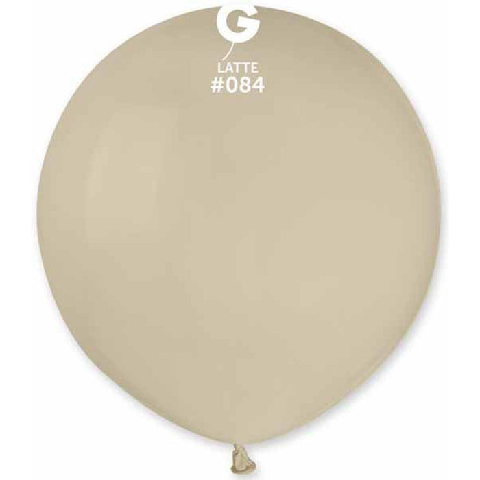 Gemar 19" Latte Balloons - Pack Of 25
