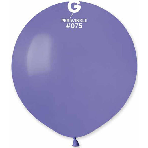 "Gemar 19" Periwinkle Balloons - 25/Bag"