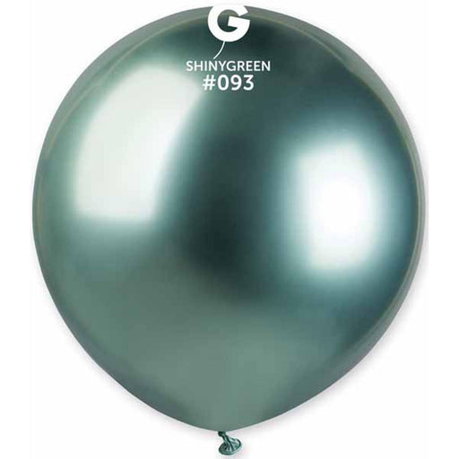 Gemar 19" Shiny Green Latex Balloons (25/Pk)