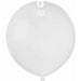 Gemar 19" White #001 Balloons - Pack Of 25