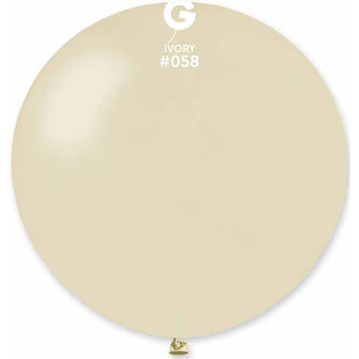 Gemar 31" Metallic Ivory Balloon #058