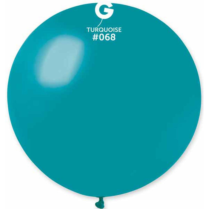 "Gemar 31" Turquoise Balloon #068 - 1/Bag"