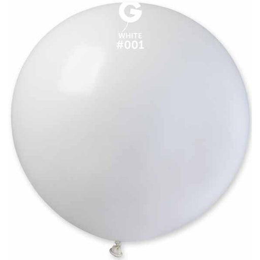 Gemar 31" White Balloon #001 (1/Bag)