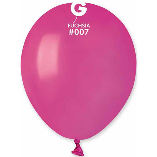 Gemar 5" Fuchsia Balloons - 100/Bag