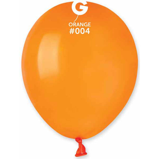 Gemar 5" Orange Balloons - 100/Bag