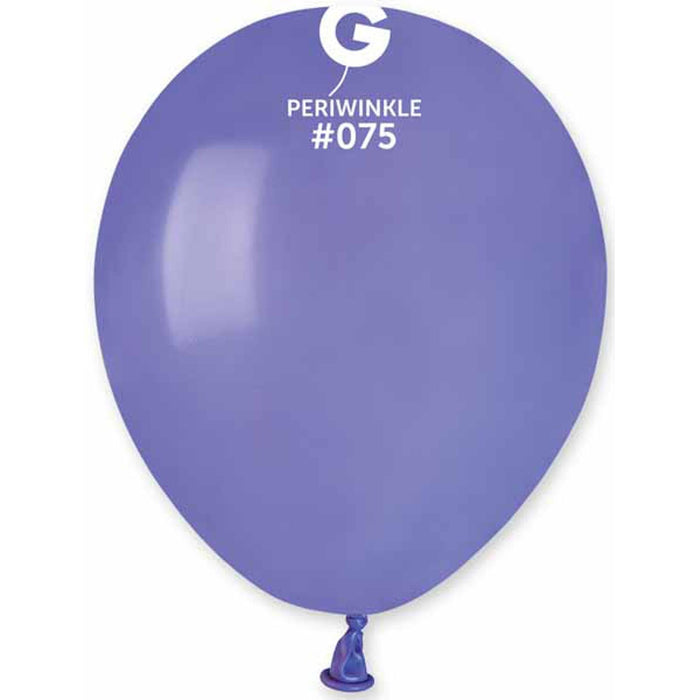 Gemar 5" Periwinkle Latex Balloons (100/Bag) #075