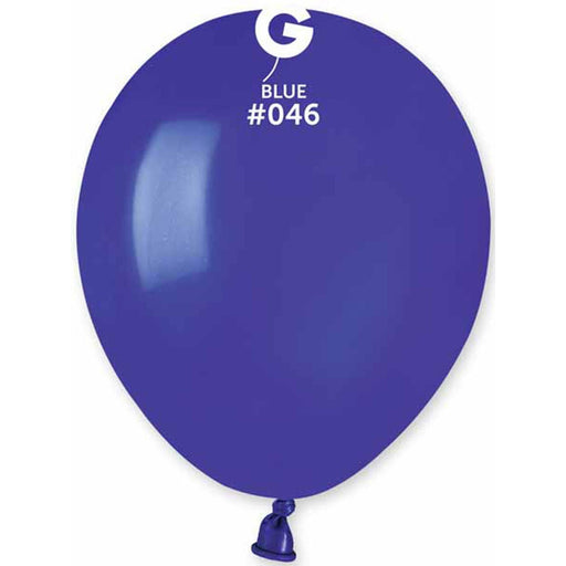 Gemar 5" Royal Blue Balloons (#046) - 100/Bag