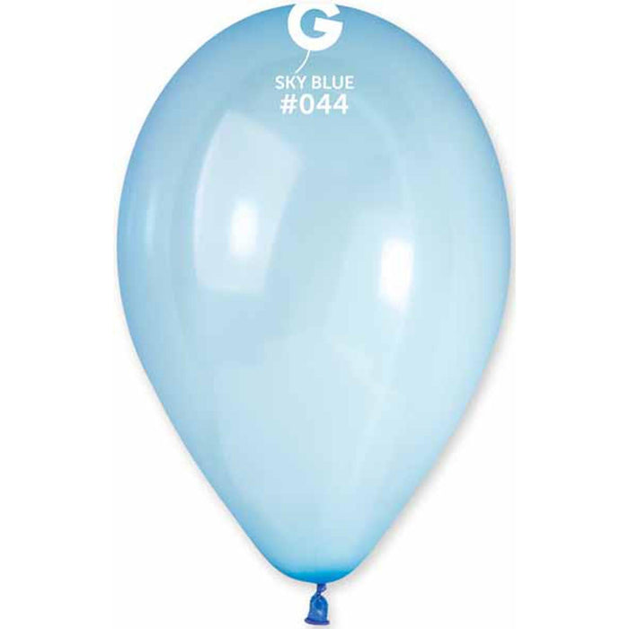 Gemar Crystal Sky Blue Balloons (13", 50/Bag)