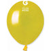 Gemar Metallic Yellow 5" Balloons (#030) - 100 Pack