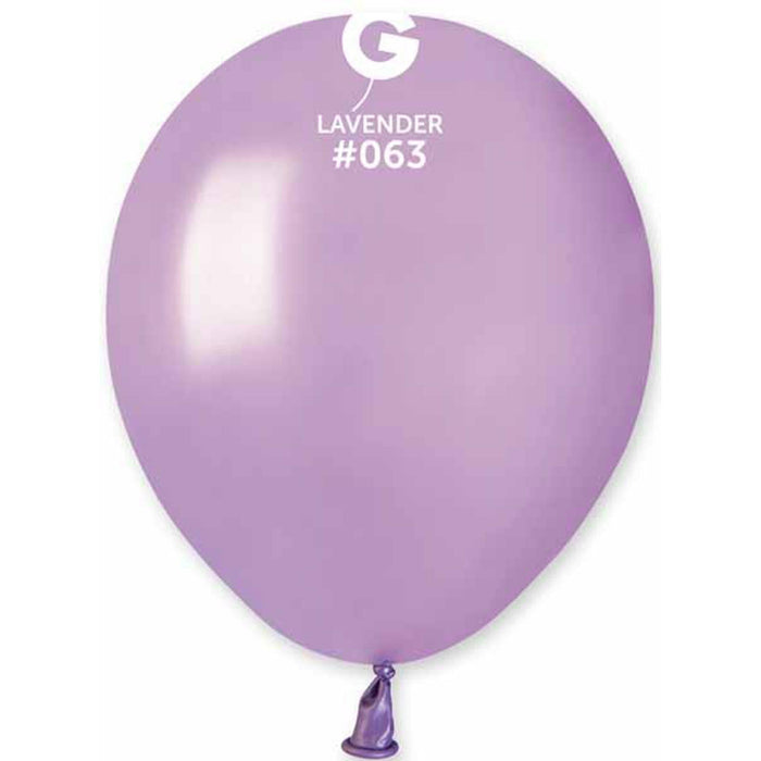 Gemar Metallic Lavender Balloons (5", 100 Count)