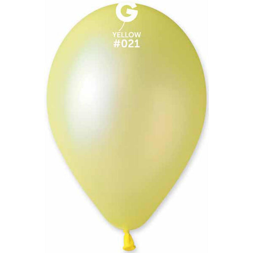 "Gemar Neon Yellow Balloons, 12", Pack Of 50"
