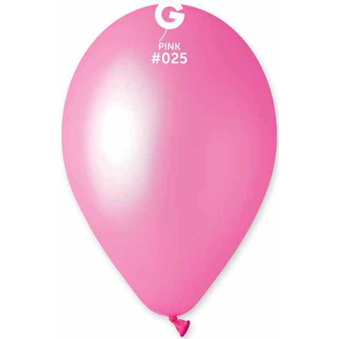 Gemar Neon Pink Balloons #025 (12", 50/Bag)