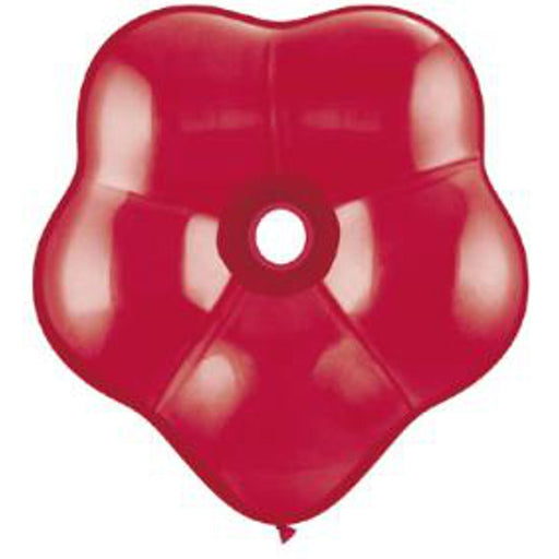 Geo Blossom Ruby Red Balloons - 16", Pack Of 25