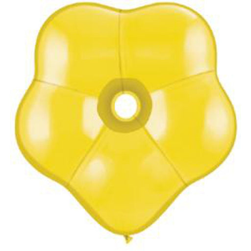 Geo Blossom Citrine Yellow Balloons - Pack Of 25 (16")