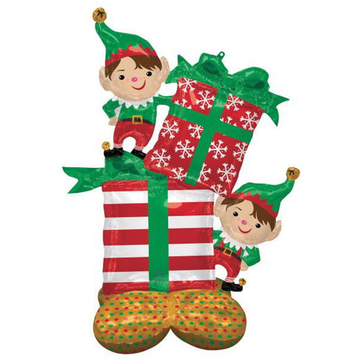 Christmas Elves Airloonz 53″ Balloon - Whimsical Inflatable Holiday Charm