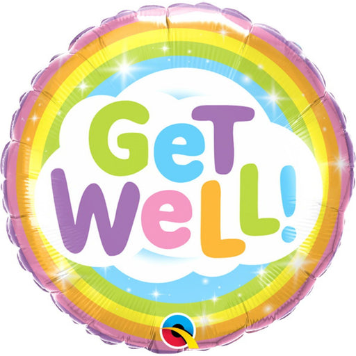 Get Well Rainbow Balloon Package