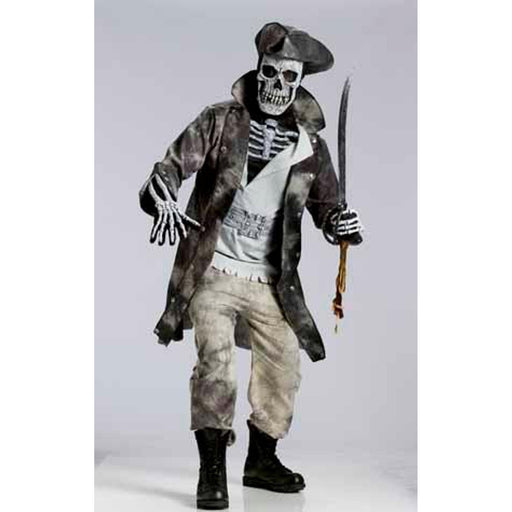 "Ghost Pirate Costume For Adult Men - 6'/200Lbs"