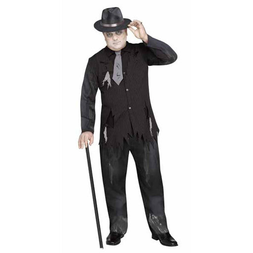 "Ghostly Gangster Costume - One Size Fits All (6'2"/300Lbs)"