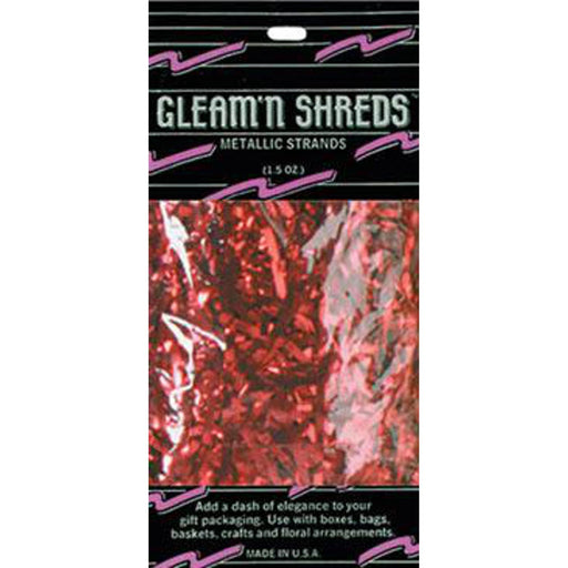 "Gleam N Shreds Red Strands - 1.5Oz Package"