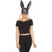 Glitter Bunny Mask Black.