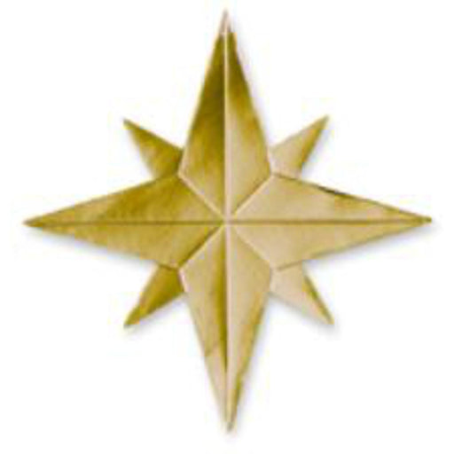 Gold Foil Christmas Star Silhouette - 15"