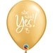 Gold Latex Balloons 50-Pack For Engagements And Weddings