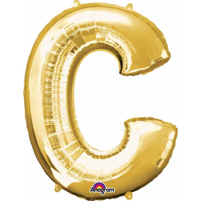 Gold Letter C Shape Decoration - 32" Letter With L34 Shape.