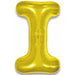 Gold Letter I Balloon - 34" Foil Pkgd