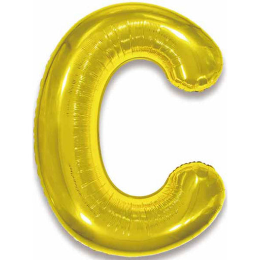 "Gold Letter C Foil Balloon - 34 Inches"