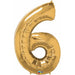 Gold Number 6 Balloon Package