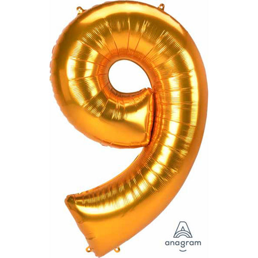 Gold Number 9 Balloon Package - L53 Pkg