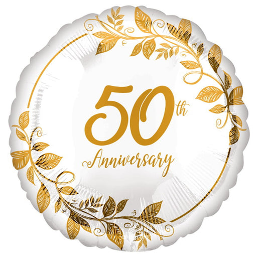 "Golden 50Th Anniversary Celebration Balloon Package"