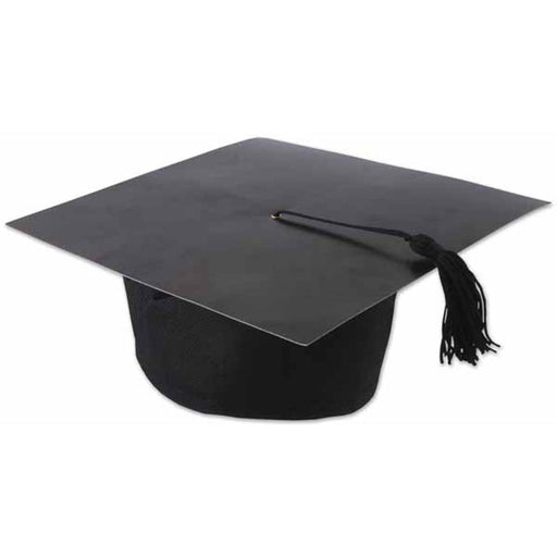 "Graduate Caps - Pack Of 4, Black, One Size"